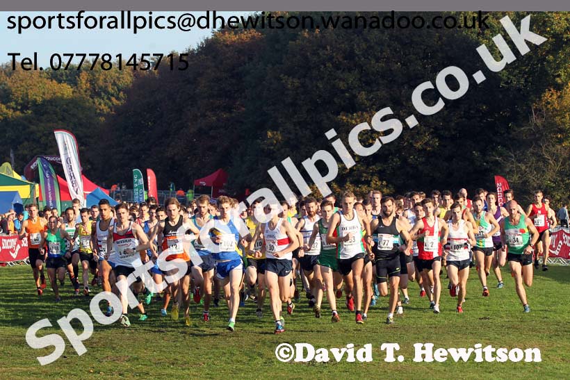 Senior men, National Cross Country Relays, Berry Park, Mansfield. Photo: David T. Hewitson/Sports for All Pics